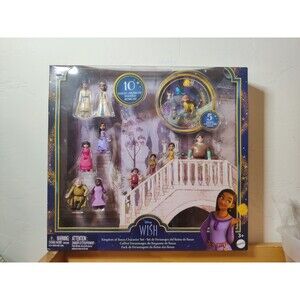 Disney Wish Kingdom of Rosas Character Small Doll Set 10 Posable Mini